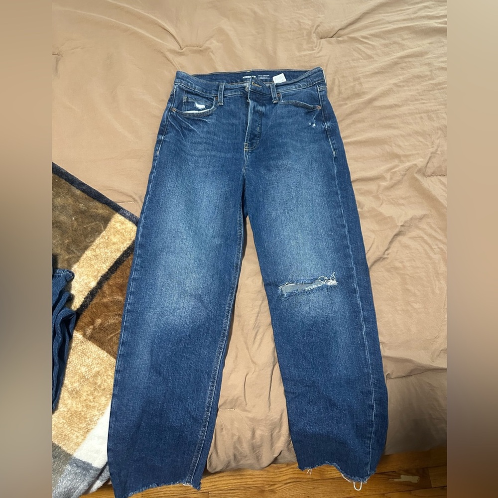 Old Navy Distressed Blue Boyfriend Jeans